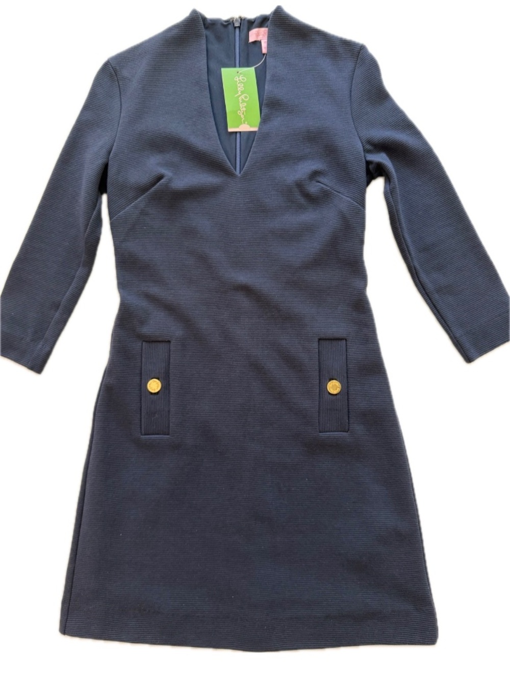 NWT Lilly Pulitzer Charlena Shift Dress True Navy Size XXS